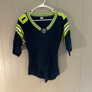 Zumba Fitness Black And Green Jersey